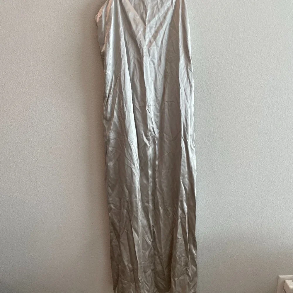 Theory Abbott Satin Slip Dress - Picture 5 of 8